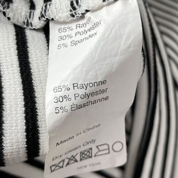 DEREK LAM Collective Dress Womens 46 US 10 Stripe Stretch Knit Sheath Sleeveless - Picture 12 of 12